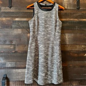 Banana Republic black/white speckled dress.,